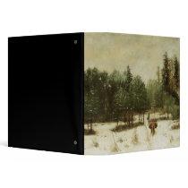 Entrance to the Forest in Winter Vinyl Binder