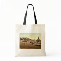 Entrance to the harbor, Bournemouth, England vinta Canvas Bag