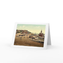 Entrance to the harbor, Bournemouth, England vinta Greeting Cards