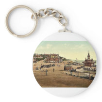 Entrance to the harbor, Bournemouth, England vinta Key Chains
