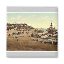 Entrance to the harbor, Bournemouth, England vinta Magnet