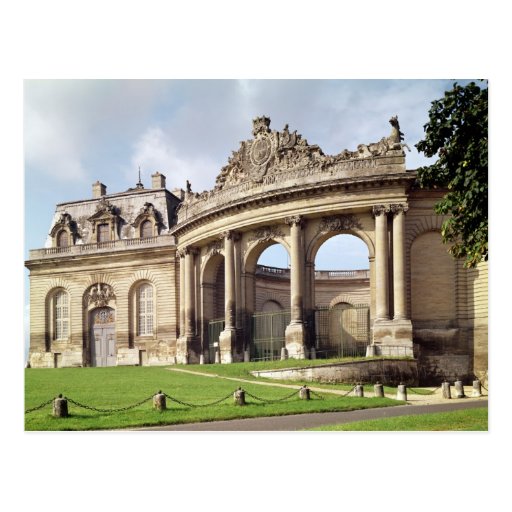 Entrance to the stables post card