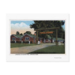 Entrance View of Tourist Park Postcards