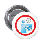 entregue o livro na hora ilustração informativa buttons
