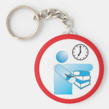 entregue o livro na hora ilustração informativa key chains