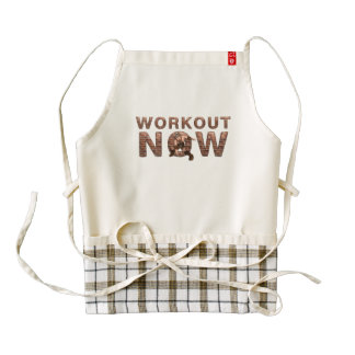 Entrenamiento SUPERIOR ahora Delantal Zazzle HEART