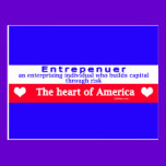 Entrepenuer The Heart of USA postcards