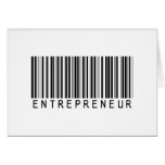 Entrepreneur Bar Code cards