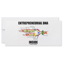 Entrepreneurial DNA Inside rack cards by wordsunwords Entrepreneurial DNA Inside rack cards