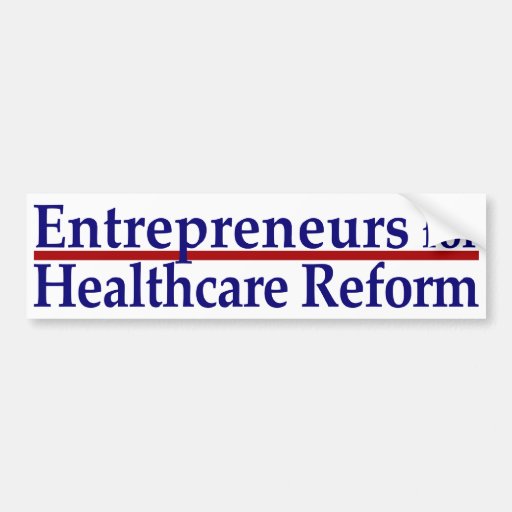 Entrepreneurs for Healthcare Reform Bumper Stickers