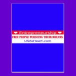 Entrepreneurs Free People Dreams postcards