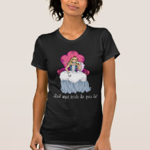 Entretenga a la princesa - negro camiseta