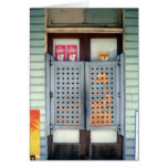 Entry doors of the Grand Hotel, Clermont Greeting Card