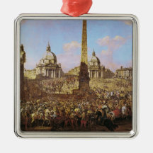 Entry into Rome of Jerzy Ossolinski Christmas Ornaments