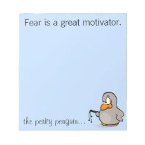 Entry level management skill: motivation thru fear note pad