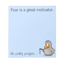 Entry level management skill: motivation thru fear note pad