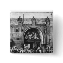 Entry of Hercule Francois of France Pinback Button