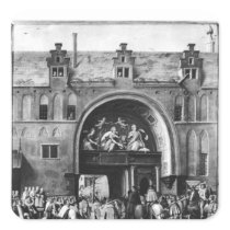 Entry of Hercule Francois of France Square Sticker