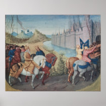 Entry of Louis VII  King of France and Conrad Print