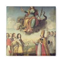 Entry of Louis XIII  King of France and Fridge Magnet