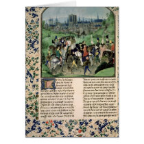 Entry of Young Louis II of Anjou into Paris Greeting Cards