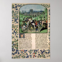 Entry of Young Louis II of Anjou into Paris Poster