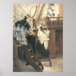 Entry to the yacht by James Tissot Poster