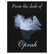 Entwined feathers are symbolic of mysticism customized letterhead