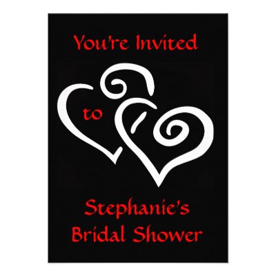 Entwined Hearts Bridal Shower Invitation