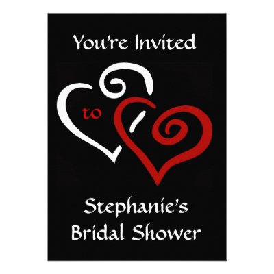 Entwined Hearts Bridal Shower Invitation