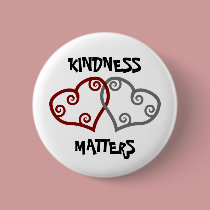 Entwined Hearts Kindness Matters buttons
