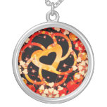Entwined Love flowers Vibrant Necklace