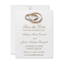 Entwined Rings Save the Date Invitation