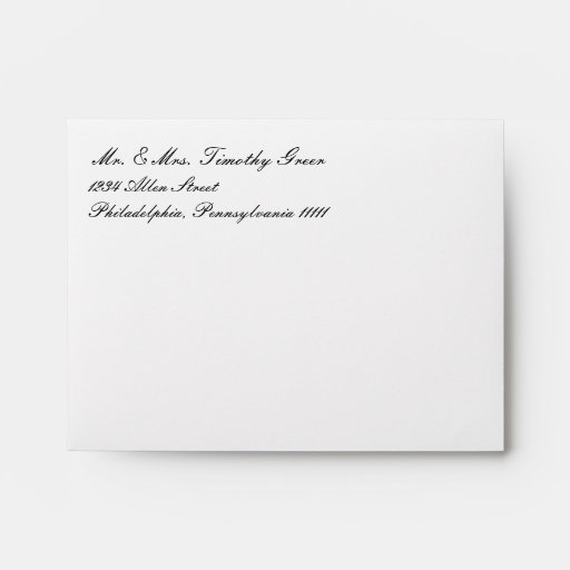 Envelope Basic 3x5 Wedding Invites Zazzle