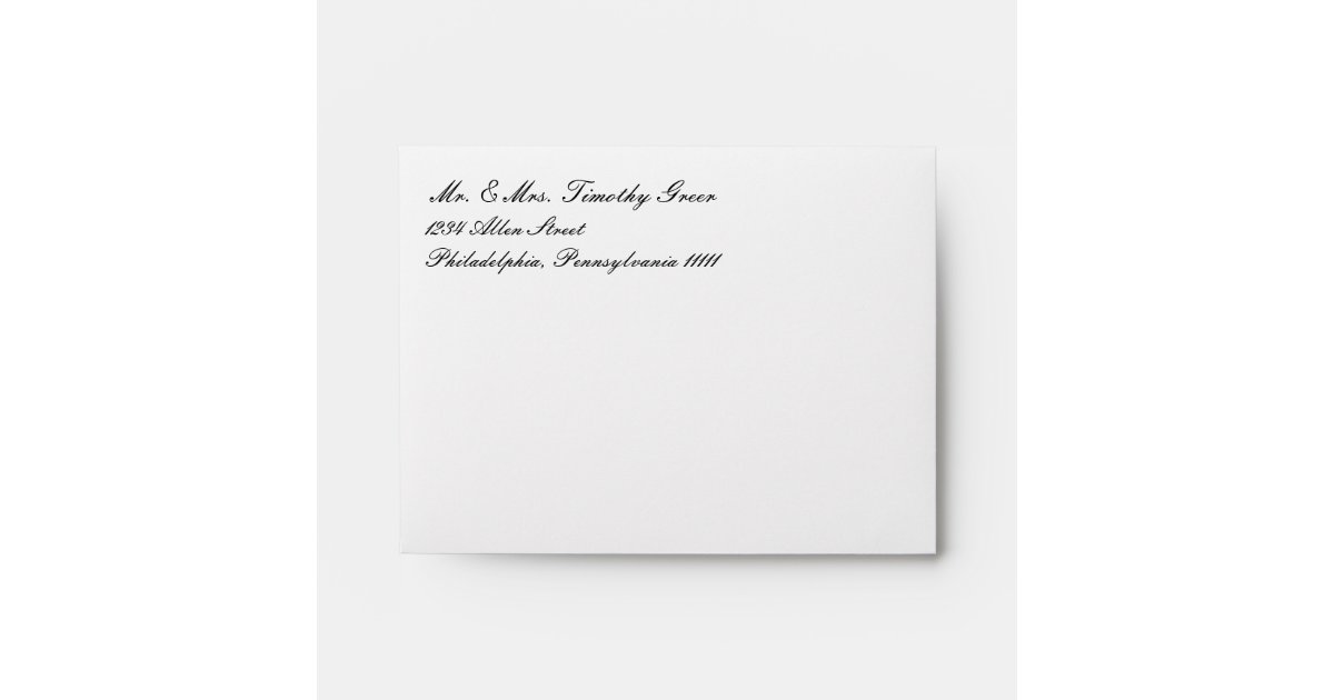 Envelope Basic 3x5 Wedding Invites Zazzle
