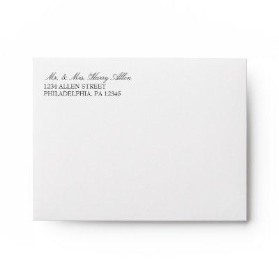 Envelope | Basic 3x5 Wedding Invites |white