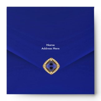 Envelope Blue Velvet Jewel