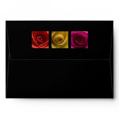 flowers roses pink. Envelope - Roses pink yellow