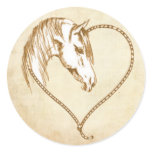 Envelope Seal Western Wedding Label, sticker