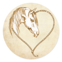 Envelope Seal Western Wedding Label, sticker