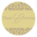 Envelope Sealers Gift with monogram stickers by Classic_Events Envelope Sealers Gift with monogram stickers