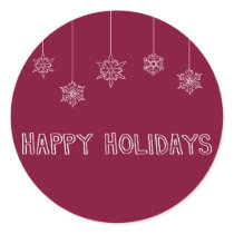 Envelope seals round sticker