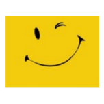 Envíe una sonrisa - postal sonriente de la cara