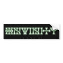 Envinity Font Sticker bumper stickers