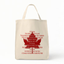 Enviro-Friendly Canada Tote Bag Canadian Anthem