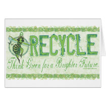 Enviro Green Bee Earth Day Gear Cards