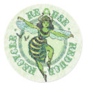 Enviro Green Bee Earth Day Gear stickers