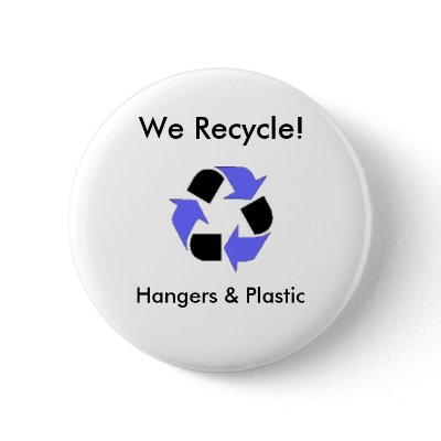 enviroment_logo, We Recycle!, Hang... - Customized Button by devabob