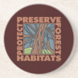 Environment, Wildlife Habitats Drink Coasters