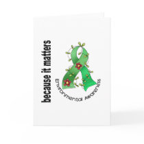 Environmental Awareness Flower Ribbon 3 cards by awarenessgifts Environmental Awareness Flower Ribbon 3 cards
